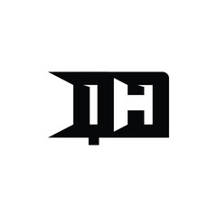 QJ monogram logo design letter text name symbol monochrome logotype alphabet character simple logo