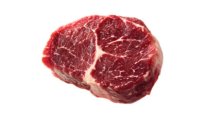 Obraz premium Prime Raw Steak Marbling Detail, Red-Pink Hues