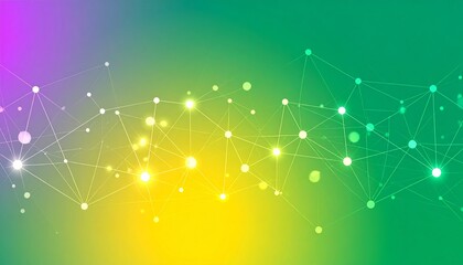 Abstract background dotted and connection line, glow and blur effect