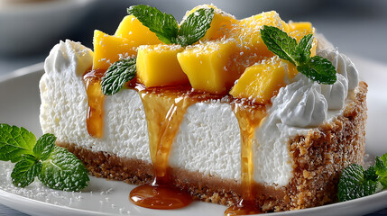 Delicious Mango Mousse Cake Creamy, Tangy, and Refreshing Dessert Recipe