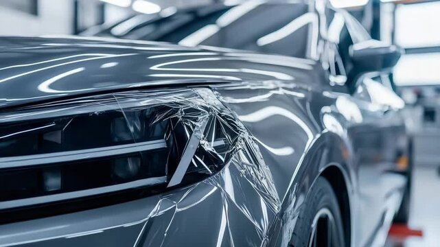 Car Paint Protection Film Installation Detail