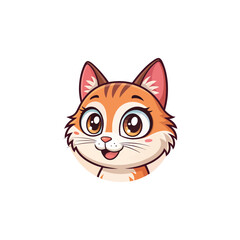 cat silhouette happy pets logo with some color variations, simple monochromatic animal logo for rescue, adoption, pet care or veterinary design