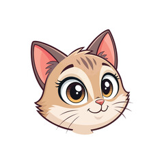 cat silhouette happy pets logo with some color variations, simple monochromatic animal logo for rescue, adoption, pet care or veterinary design