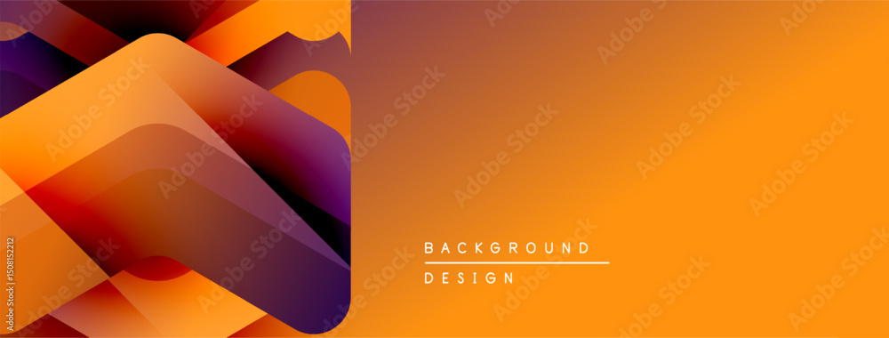 Leinwandbilder abstract orange, purple layers create dynamic background. gradient effect adds depth, modern feel. m
