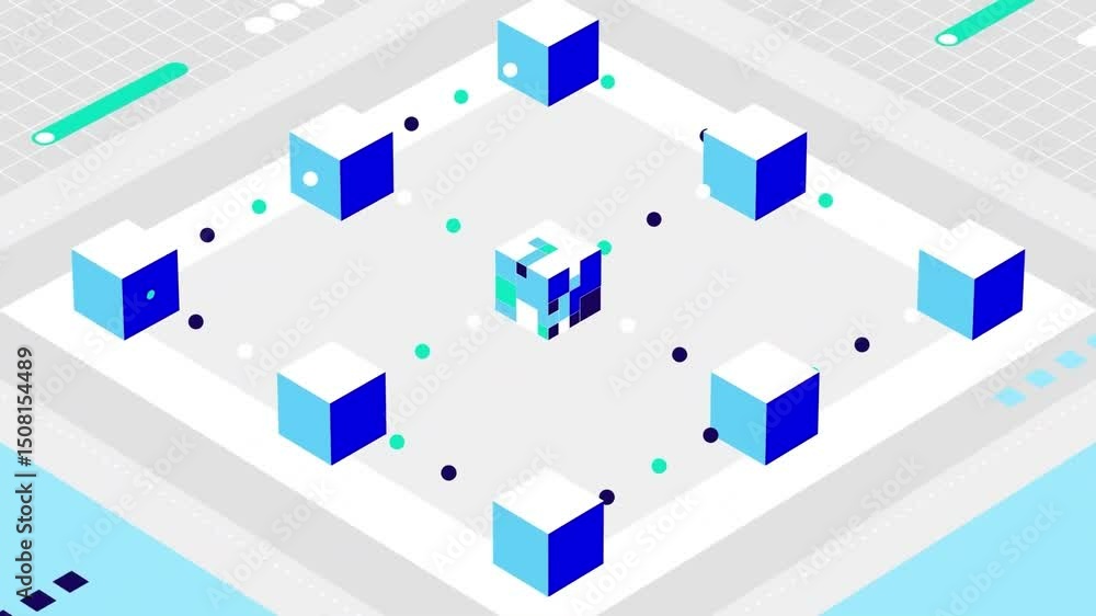 Poster blockchain nodes in digital network grid