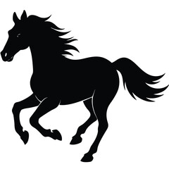 horse silhouette vector