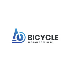 Modern Gradient Abtsract Bicycle Logo Design