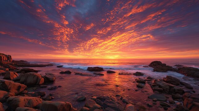 Discover the breathtaking ocean sunset views and rocky coastline seascape photography for your inspiration