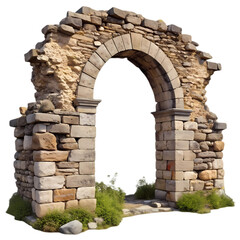 Fototapeta premium Ancient Stone Archway Ruins of a Bygone Era