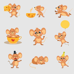 Fototapeta premium All the rat are happy vector