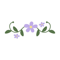 Hand Drawn Flower Element