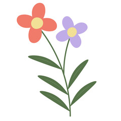 Hand Drawn Flower Element