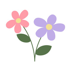 Hand Drawn Flower Element