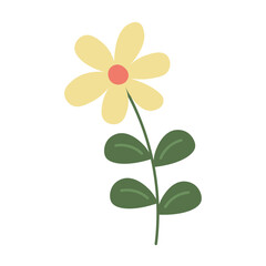 Hand Drawn Flower Element