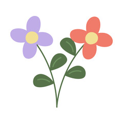 Hand Drawn Flower Element