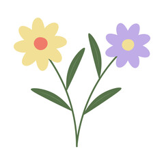 Hand Drawn Flower Element