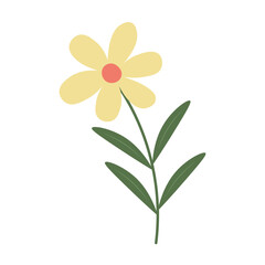 Hand Drawn Flower Element
