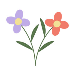 Hand Drawn Flower Element
