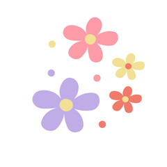 Hand Drawn Flower Element