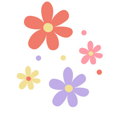 Hand Drawn Flower Element