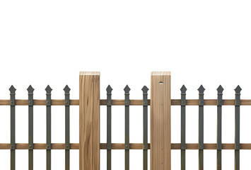 Naklejka premium white picket fence