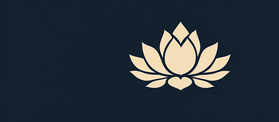 Elegant lotus flower graphic design.