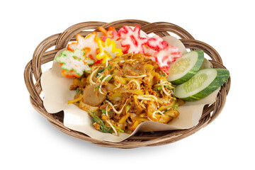 Kwetiau goreng is a Chinese Indonesian stir fried flat rice noodle dish