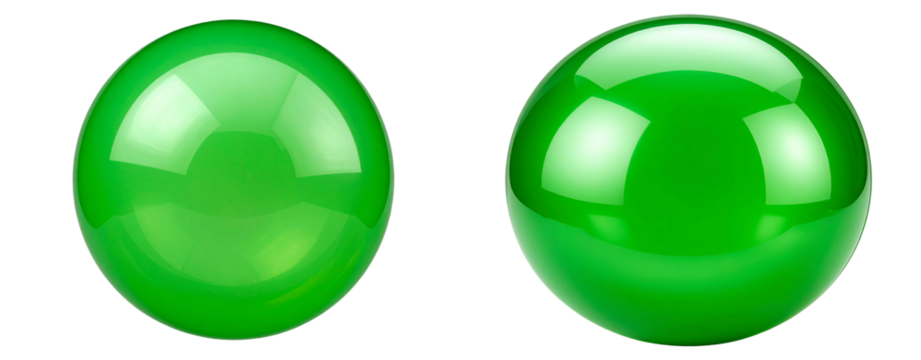 Glossy Green Bubble Pop – Transparent PNG