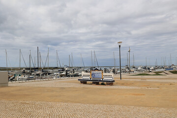 Marina of the Portuguese city Olhao  