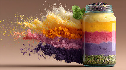 Vibrant Layered Smoothie A Delicious & Healthy Blend