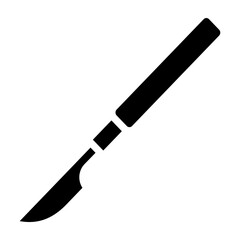 Scalpel Vector Glyph Icon Design