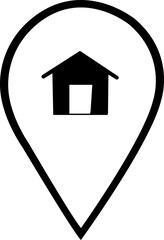 Location pin icon. Map pin place marker. . Map marker pointer icon . symbol collection. Flat style - stock vector . Location icon. Map marker pointer icon GPS location symbol collection. Modern map ma