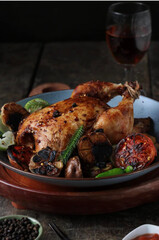 Delicious Roasted Chicken with Vegetables