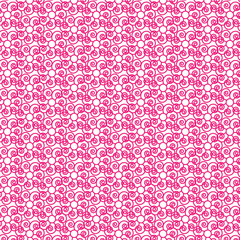 Pink floral swirl pattern seamless repeat texture