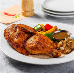Roasted Chicken Meal with Vegetables