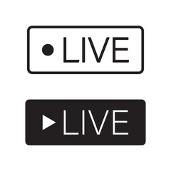 Live icon Symbol mark in filled style