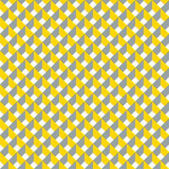A swatchable yellow and gray material with visual effects for a lattice trick art background. / 格子模様のトリックアート 背景素材 視覚効果 スウォッチ対応 赤
