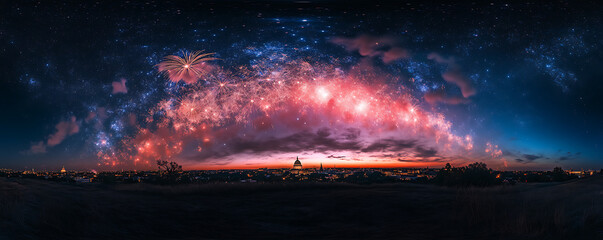 Fototapeta premium fireworks in the night