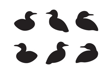 bird silhouette vector illustration. 