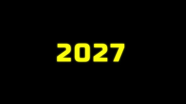 2000 to 2025,2026,2027,2028,2029,2030 countdown new year animation