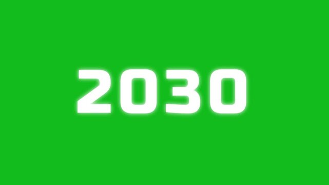 2000 to 2025,2026,2027,2028,2029,2030 countdown new year animation