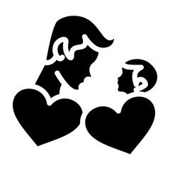 Father Day Vector Glyph Icon Design