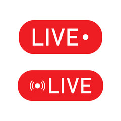 Live Streaming and Recording Icons Set
