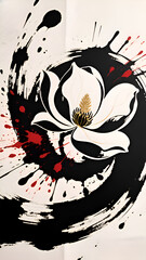 Abstract Magnolia Design 002