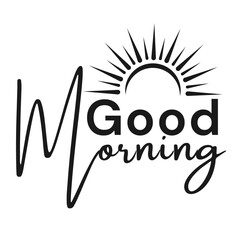 Sunrise Good Morning Graphic Greeting Daily Inspiration abstract logo