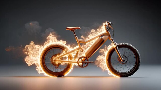 Burning electric bike design