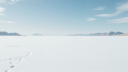 snow covered mountains