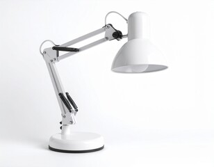 Desk lamp on the white isolated background