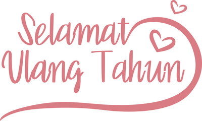 Selamat Ulang Tahun Lettering