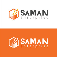 SAMAN Enterprise Logo Financial Growth and Business Branding